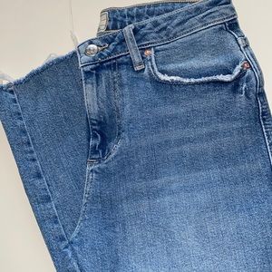 Free People Mid Rise Straight Leg